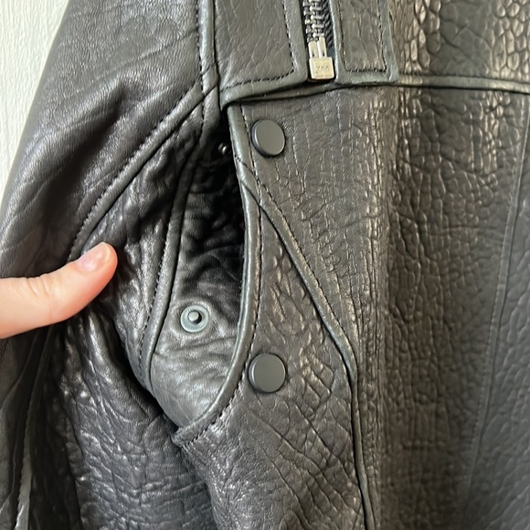 AllSaints leather jacket, size US 8. In excellent condition, hardly worn. - Picture 4 of 4